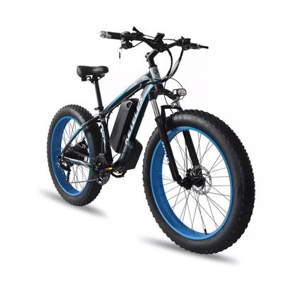 1000W Motor 18AH Battery 26&quot; Fat Tire Electric Bike Range per Power 31 60 km EU Stock