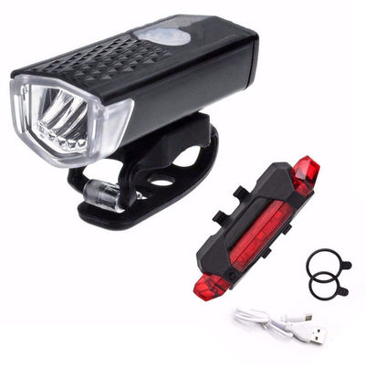 Front Light Back Light USB LED Rechargeable Bike Bicycle Light Set for Mountain Cycle
