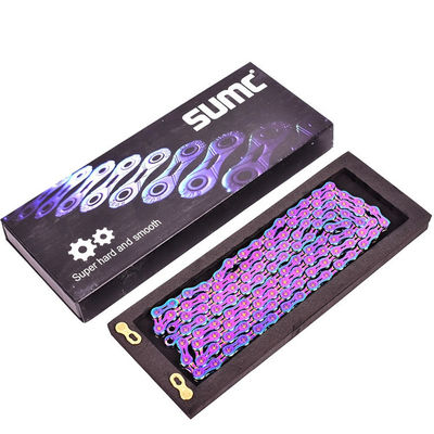 Full Hollow Stainless Steel Bike Chain for 2021 SUMC 9/10/11/12 Speed Rainbow Bicycle