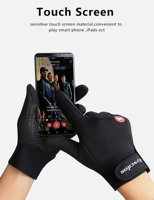 Black Cycling Gloves for Men and Women Full Finger Touch Screen Outdoor Sports Gloves