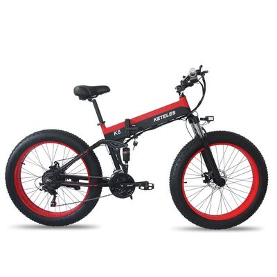 15AH Battery 26x4.0 inch Electric Bike with High Powerful 1000W Motor and 7-Speed Gear