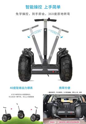 Upgrade Your Patrol with Angelol 20-Inch Fat Tire Two-Wheel Self-Balance Electric Chariot