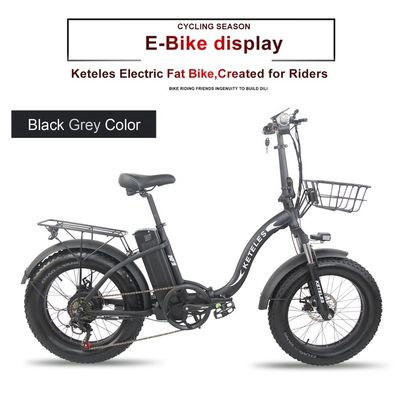 EU Stock 250W Motor 15AH Lithium Battery Folding E-Bike with and 20x4.0 inch Fat Tire