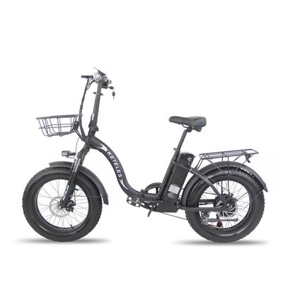 EU Stock 250W Motor 15AH Lithium Battery Folding E-Bike with and 20x4.0 inch Fat Tire