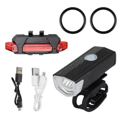 3 Modes LED Bicycle Lights Set for 1.5-4 Hours Endurance and USB Rechargeable Battery
