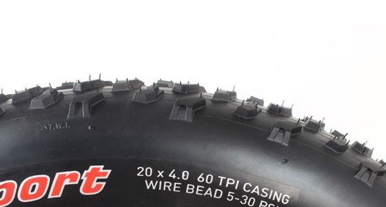 20x4.0 Snow Bike Black Fat Tire Beach Bike Rubber Outer Tires for 12-20inches and 2 kg