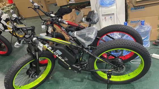 EU Warehouse Disc Brake 72V 2000W Dual Rear Motor 23AH Lithium Battery 26&quot;x4.0&quot; Fat Tire Electric Bike