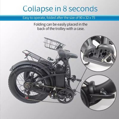 15AH Lithium Battery Electric Folding Bike EU Warehouse Dropshipping with 250W Motor