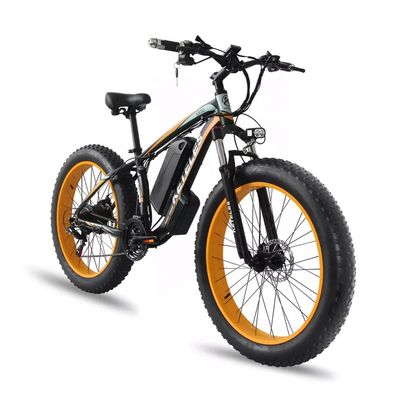 1000W Motor 18AH Battery 26&quot; Fat Tire Electric Bike Range per Power 31 60 km EU Stock