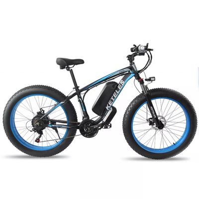 1000W Motor 18AH Battery 26&quot; Fat Tire Electric Bike Range per Power 31 60 km EU Stock