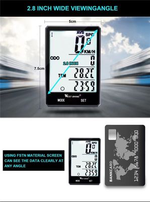 2.8 Inch ABS Bike Computer for Light Exercise Sensor Wireless Speedometer by Inbike