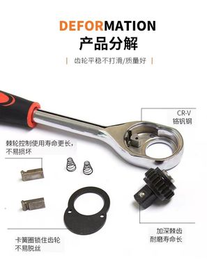 Large Medium Small Fly Vehicle Tools 1/2 3/8 1/4 Sizes Quick Release Ratchet Wrench