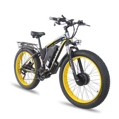 Disc Brake 26&quot; Wheel Size Dual Motor 2000W 23AH Lithium Battery Two Wheel Drive E-Bike