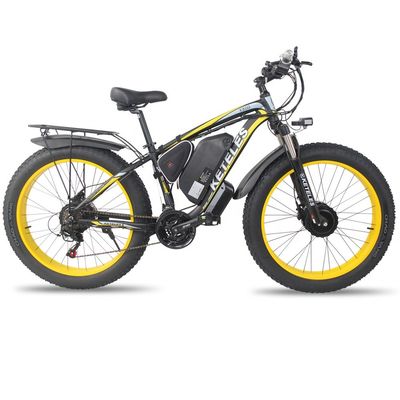 Disc Brake 26&quot; Wheel Size Dual Motor 2000W 23AH Lithium Battery Two Wheel Drive E-Bike