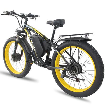 26AH 2000W High Power Two Wheel Drive Dual Motor Electric Bike with 26x4.0 inch Fat Tire