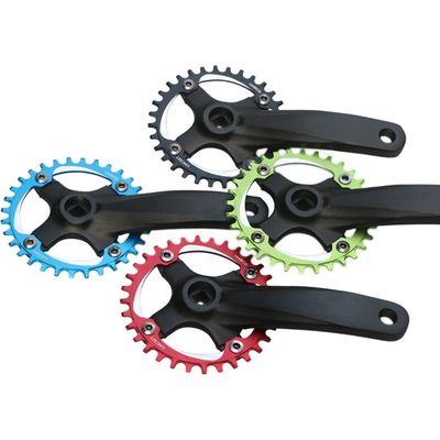Bicycle Crankset 104BCD 152mm Non-integral crank/disc 32/34/36/38t in Black/Blue/Green/Red