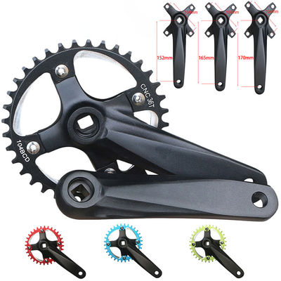 Bicycle Crankset 104BCD 152mm Non-integral crank/disc 32/34/36/38t in Black/Blue/Green/Red