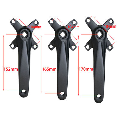 Bicycle Crankset 104BCD 152mm Non-integral crank/disc 32/34/36/38t in Black/Blue/Green/Red