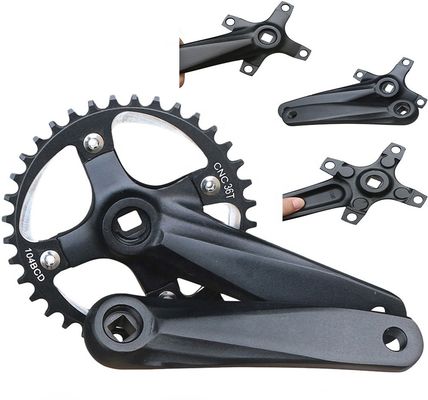 Bicycle Crankset 104BCD 152mm Non-integral crank/disc 32/34/36/38t in Black/Blue/Green/Red