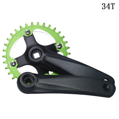Bicycle Crankset 104BCD 152mm Non-integral crank/disc 32/34/36/38t in Black/Blue/Green/Red