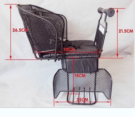 All Seasons Applicable Simple Style Rear Child Bike Seat with Handle and Belt