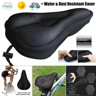 Breathable Silicone Bicycle Saddle Seat Soft Gel Pad Cushion Cover for Mountain Bike