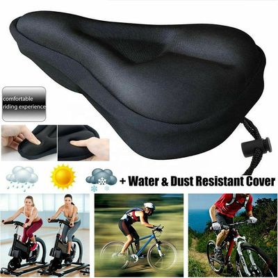 Breathable Silicone Bicycle Saddle Seat Soft Gel Pad Cushion Cover for Mountain Bike