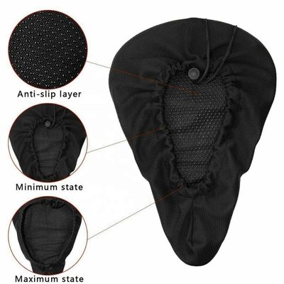 Breathable Silicone Bicycle Saddle Seat Soft Gel Pad Cushion Cover for Mountain Bike