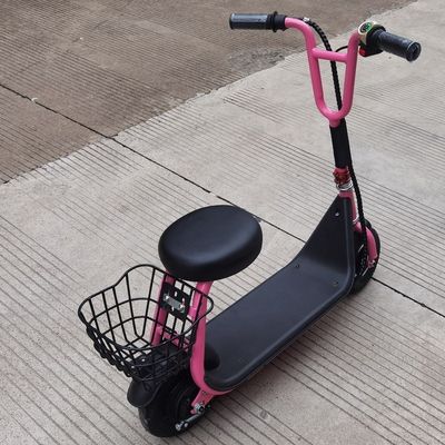 8 Inch Electric Scooter with Basket and Seat Max Speed 15km/h Range Per Charge 8-10KM