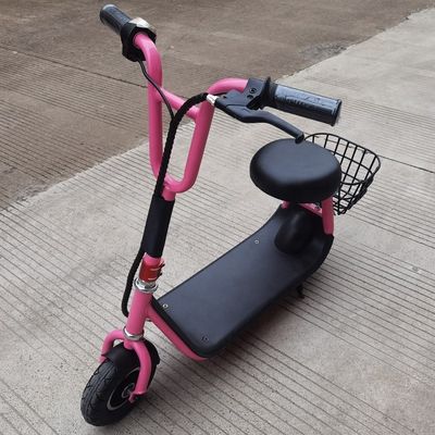8 Inch Electric Scooter with Basket and Seat Max Speed 15km/h Range Per Charge 8-10KM