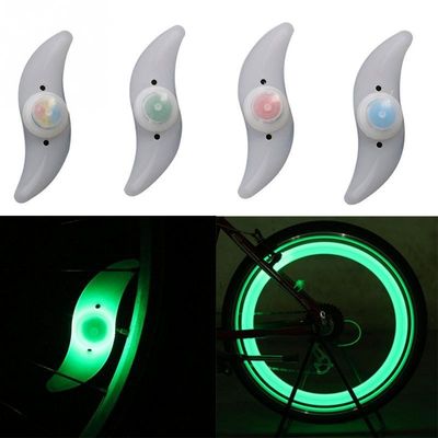 1 x Button Battery Powered JWA Silicone Bike Light Frame for Colorful and Fun Cycling