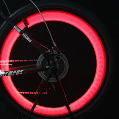 1 x Button Battery Powered JWA Silicone Bike Light Frame for Colorful and Fun Cycling