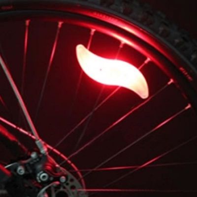 1 x Button Battery Powered JWA Silicone Bike Light Frame for Colorful and Fun Cycling