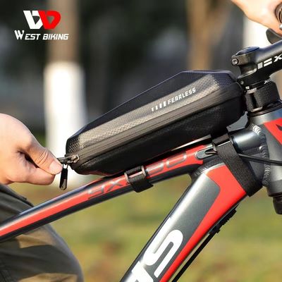 WEST BIKING 1-1.5L Bicycle Bag Waterproof EVA Hard Shell and 145g for Road Bike Frame