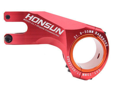 Red 2021 MTB Colorful Stem Alloy 31.8/35*70mm 17 degree for XC AM Road Bike Handlebar