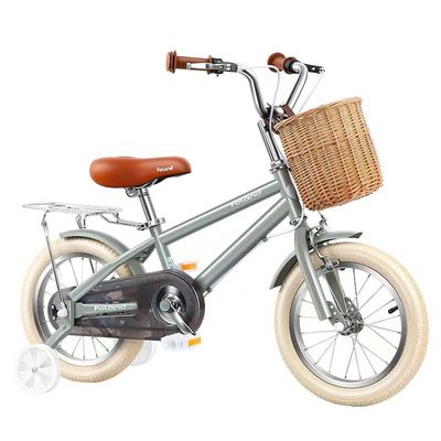 Steel Fork Children's Training Wheel Bike for Girls and Boys Age 2-7 Running Cycling