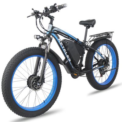26AH 2000W High Power Two Wheel Drive Dual Motor Electric Bike with 26x4.0 inch Fat Tire
