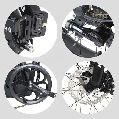 2024 Direct 20x4.0 Inch Fat Tire Folding E-Bike 1000W with 7 Speed Gears Rear Hub Motor