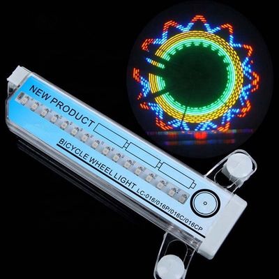32 LED Flash Spoke Light Lamp for 24 Inches Wheel Battery Powered Outdoor Cycling Lights
