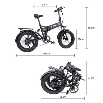 All-Terrain 1000W 13AH Electric Bike with 20x4.0 Inch Fat Tire and Fast Charging Time