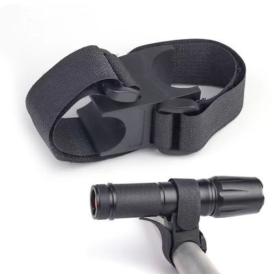 Black Bicycle LED Torch Rotation Bracket Flashlight Stand for 28-40mm Bike Light