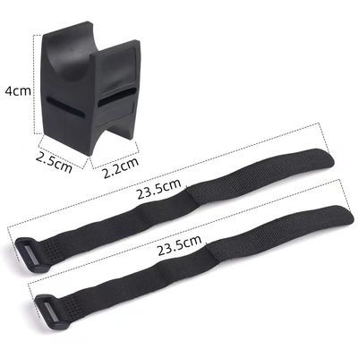 Black Bicycle LED Torch Rotation Bracket Flashlight Stand for 28-40mm Bike Light