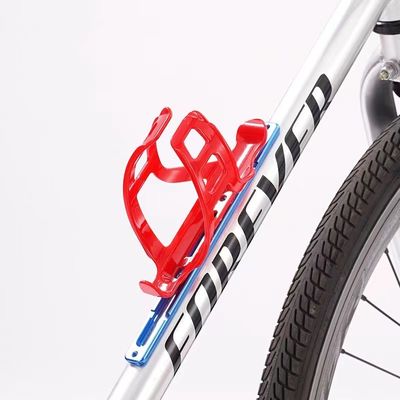 Silver Bicycle Bottle Holder Extender with Adjustable Alloy Bike Bottle Cage Adapter
