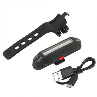 USB Rechargeable Bicycle Tail Comet LED Lamp for ABS PC Mounting Placement Seatpost