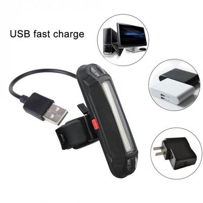 USB Rechargeable Bicycle Tail Comet LED Lamp for ABS PC Mounting Placement Seatpost