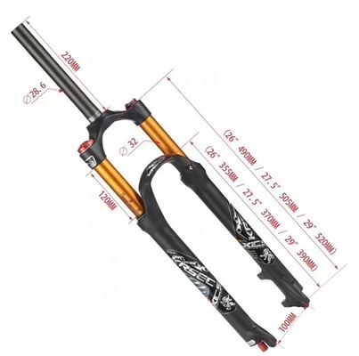 Carbon-Material MTB Bicycle Air Shock Forks for 26/27.5/29 Inch BMX Bicycles at 2024