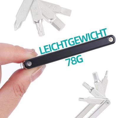 Upgrade Your Bike with Our Silver Multi-Function Hexagonal Screwdriver and Wrench Set