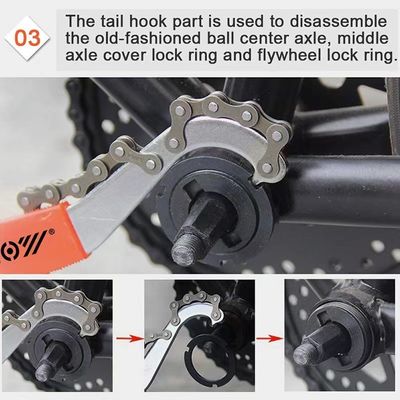 Professional Cycling Repair Tool Durable Chain Spanner Whip and Bottom Bracket Repair
