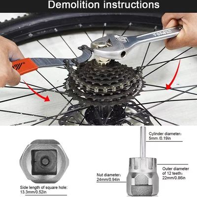 Professional Cycling Repair Tool Durable Chain Spanner Whip and Bottom Bracket Repair