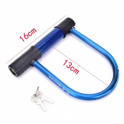 High Safety Black Red Bicycle U Lock Chain for Motorcycle Cycling Cable Lock JWA Ulock